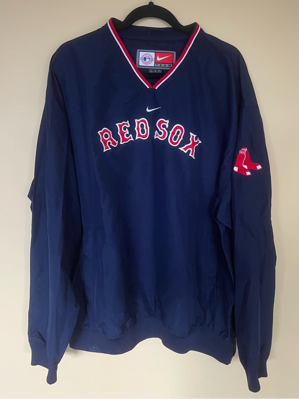 Nike Navy Red & White Boston Red Sox Pullover